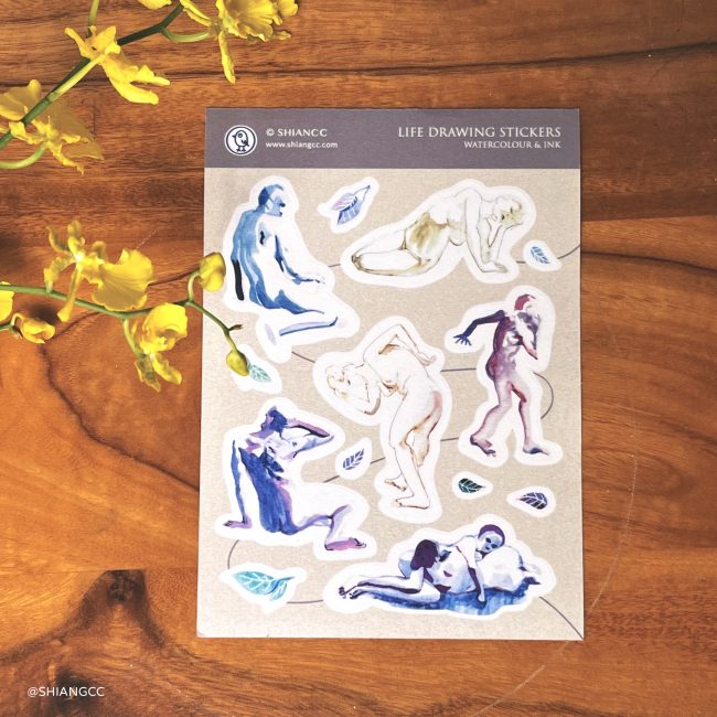 Life Drawing Stickers